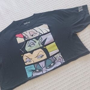 Disney Villains Black T-Shirt Women's Large
